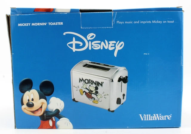 VILLAWARE DISNEY Mickey Mouse Mornin Toaster Musical 2 Slice Toaster 5555 11 119.99 PicClick