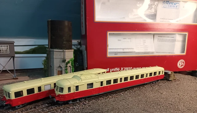 ROCO 43010 - SNCF - AUTORAIL DIESEL X 2800 + REMORQUE