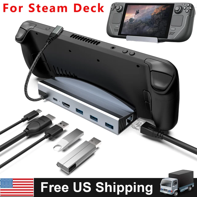 VALVE STEAM DECK Dock 6in1 Charging Docking Station 4k HDMI TV