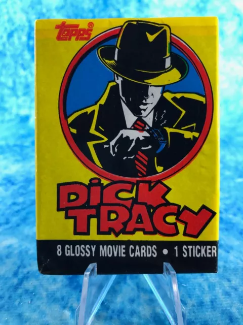 Dick Tracy Movie Trading card sealed wax packet by Topps 1990 face 8