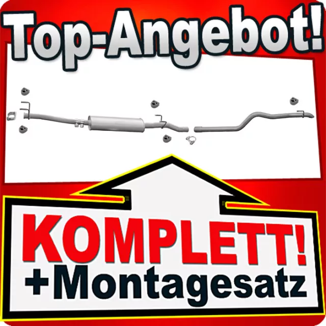 Auspuff für MERCEDES SPRINTER 2.2 CDI (906) SWB für ohne DPF Auspuffanlage