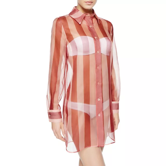 Seawind Striped Silk Organza Shirt - NWT