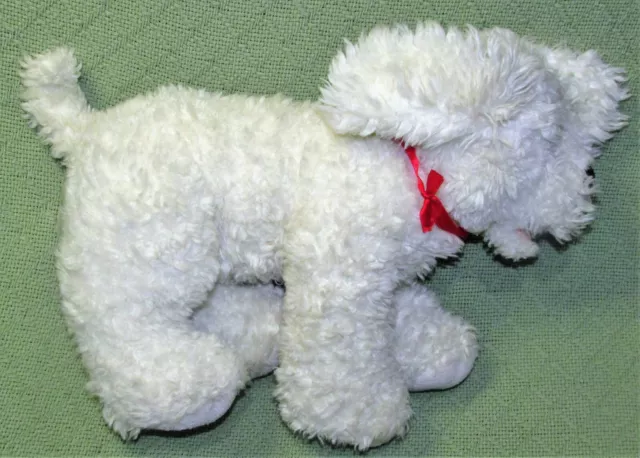 Build A Bear Dog Bichon Poodle White Stuffed Animal Plush Puppy 14" Toy Maltese