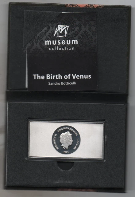 Coin, Solomon Islands, The Birth of Venus Sandro Botticelli, Dollar,