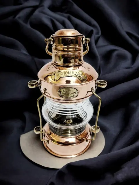 Lámpara de aceite de cobre antigua para decoración del hogar, linterna de...
