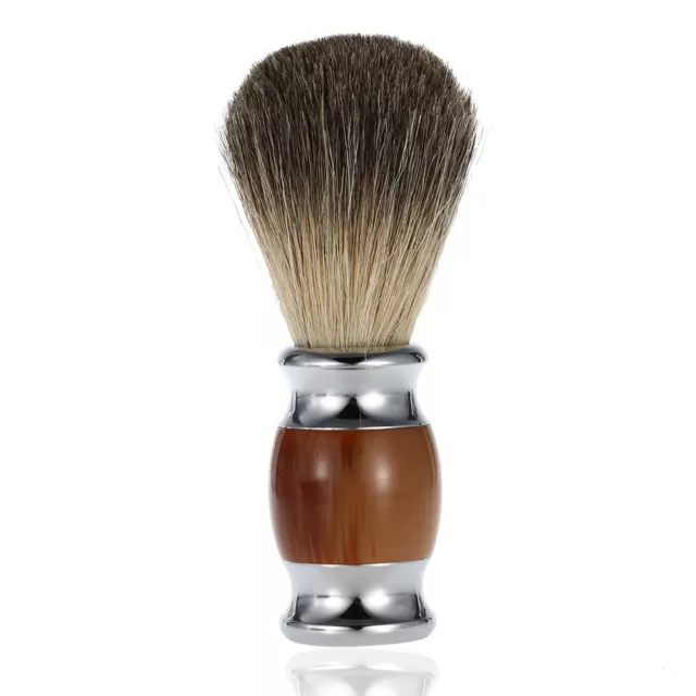 Pure Badger Hair Shaving Brush Wooden Handle Men  Shave Tool J0O6