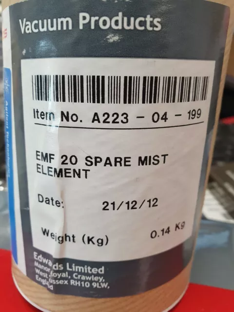 Edwards EMF 20 Spare Mist Element -- A223-04-199