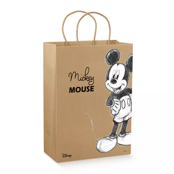 Shopper Cordino Mickey Mouse 10Pz Carta Vintage 350X130X430