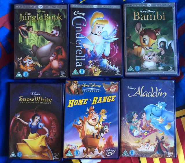 Diamond Edition 6 X DISNEY DVD Bundle - Diamond Edition & Classics - Bambi, Cinderella ...