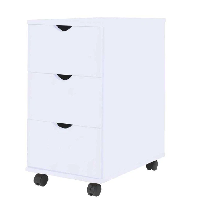 vidaXL Cassettiera 33x45x60 cm Bianco