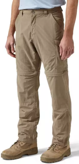 Craghoppers Mens Nosilife Convertible II (Short) Walking Trousers Outdoor Brown
