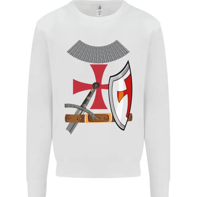 Knights Templar Fancy Dress St Georges Day Kids Sweatshirt Jumper