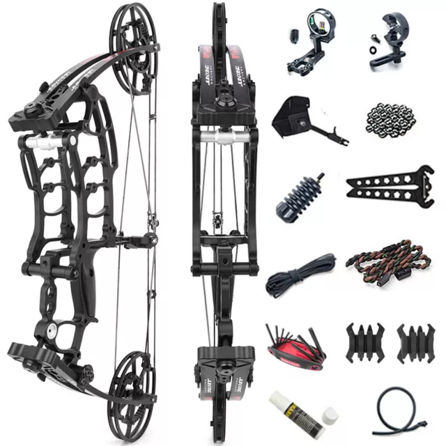 Compound Bogen Dual-Use Pfeil Stahlkugel 40-65lbs Bogenschießen Beidhändig Jagd