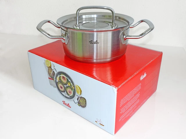 ► FISSLER 16cm Bratentopf 1,4 L Original Profi Collection Metalldeckel Induktion