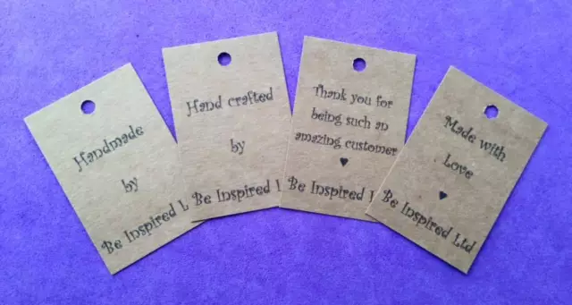 50pcs Thank You Kraft Gift Tags Handmade Packing Label Party Favor  Decorations