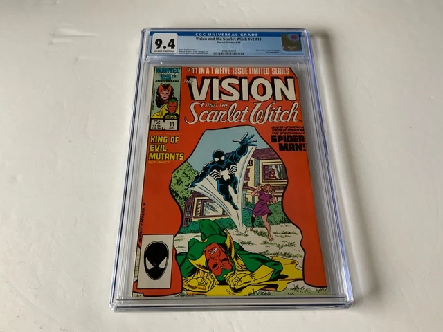 Vision And Scarlet Witch V2 11 Cgc 9.4 Spider-Man Dr Strange Marvel Comic 1986