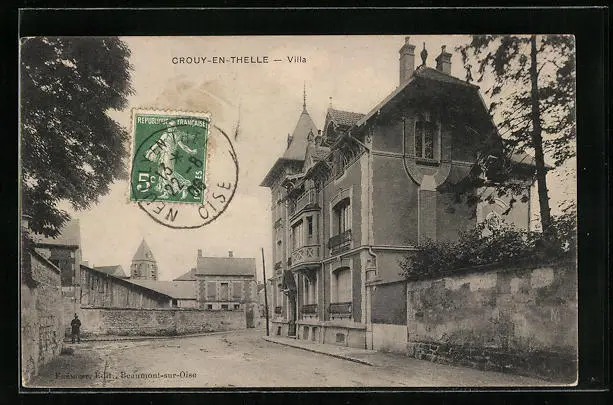 CPA Crouy-en-Thelle, Villa 1906