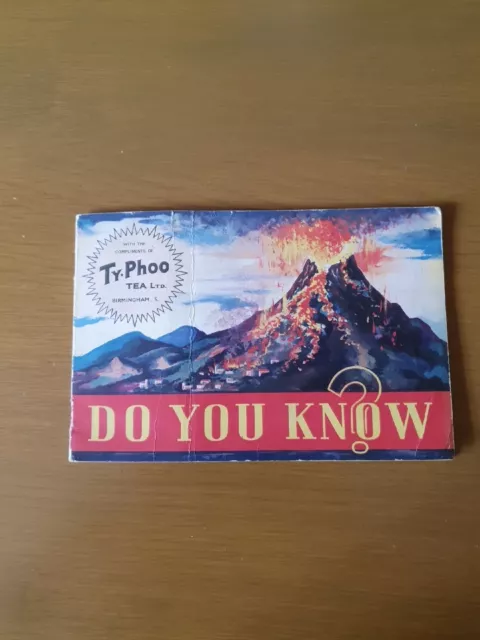 Vintage book Album (1) Tea cards Ty-phoo Tea "Full set" DO YOU KNOW  Typhoo