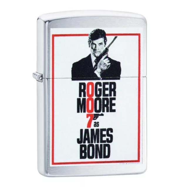 Genuine Zippo Lighter James Bond 007™ Roger Moore For your eyes only movie fans