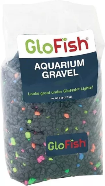 Fish Bowl Tank Aquarium Gravel, Neon Starry Night, 5 lb Free Shipping