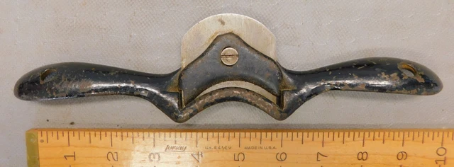 Hollow Face Spoke Shave aka Stanley No. 55 c. 1900 - 1930s Antique Edge Tool