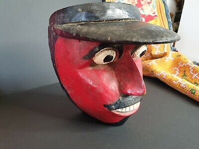 Old Javanese Carved Wooden Dance Mask …wonderful collection item