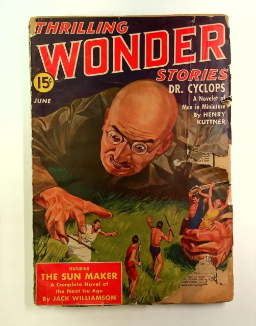 Thrilling Wonder Stories Pulp Jun 1940 Vol. 16 #3 GD