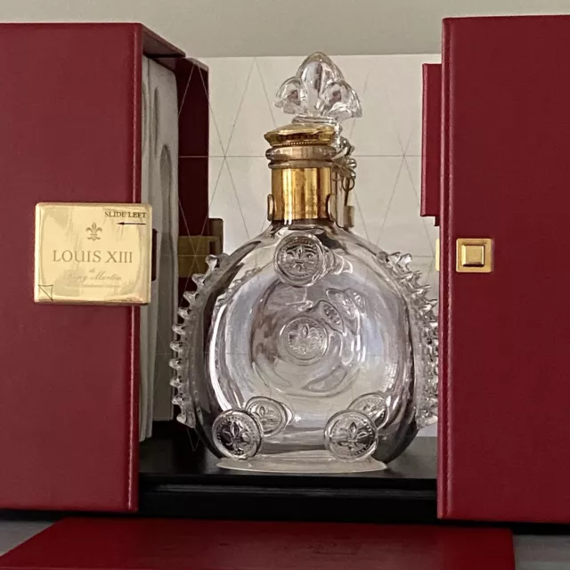 REMY MARTIN LOUIS XIII EMPTY Cognac Baccarat Crystal Bottle Decanter, Case  & Box $197.00 - PicClick