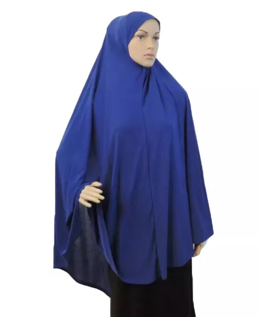 Long Khimar Hijab Scarf Muslim Amira Prayer Abaya Caftan Women Overhead Islamic 3