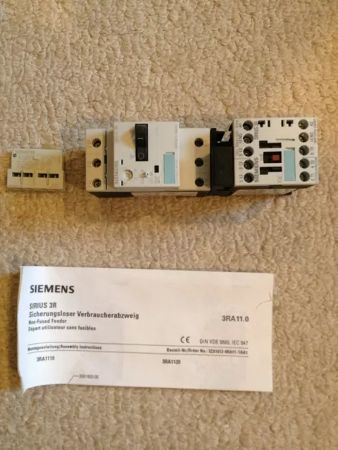 Siemens 3RA11151BA151AK6 Combination Starter 3RA1115-1BA15-1AK6