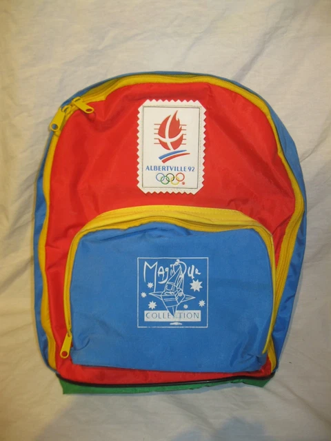 VINTAGE ANCIEN SAC A DOS ASICS JO TORINO 2006 Jeux Olympiques d'Hiver Bag Italie EUR 10,00 - FR