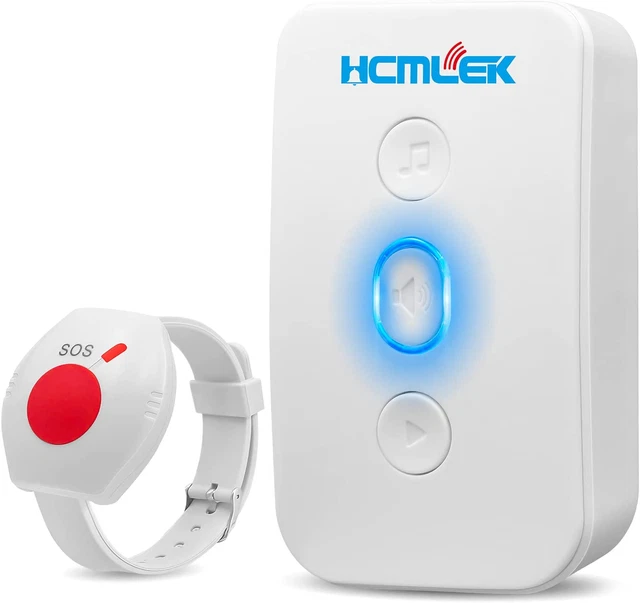 Botón de emergencia para personas mayores llamada de emergencia con pulsera de emergencia para personas mayores, teléfono de bebé para Senio
