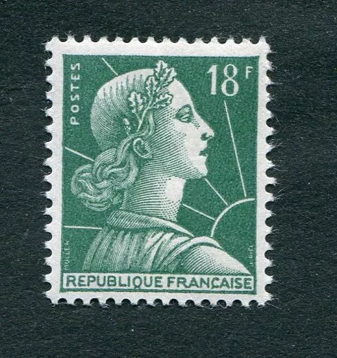 Timbre FRANCE neuf TB** YT n° 1011A - Marianne de MULLER - 1955/59