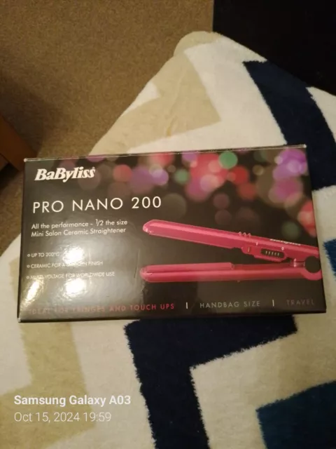 BABYLISS PRO NANO 200 Mini Travel Straighteners NEW 24.40 PicClick UK