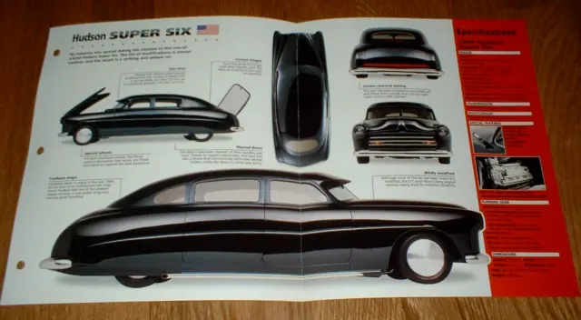 ★★1949 Hudson Super Six Original Imp Brochure Specs Info 48 49 50 51 54 Custom★★