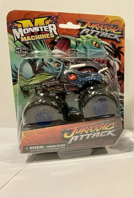 JURASSIC ATTACK MONSTER JAM Team Throttle Monster Truck moulé sous ...