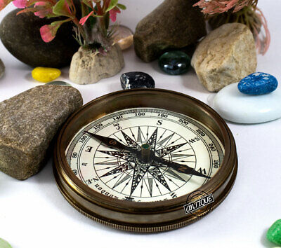 Vintage Old London Navy Magnetic Compass Working Navigation Compass Antique Gift