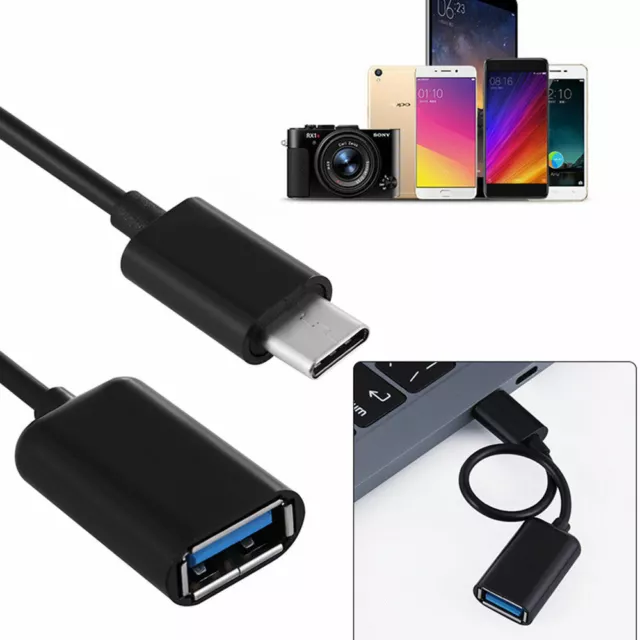 Cable De Datos Usb-C 3.1 Tipo C Type C Macho A Usb 2.0 Cable Adaptador Otg