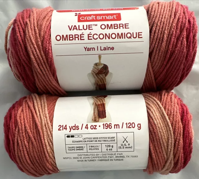 Bernat Yarn - SUPER VALUE - worsted 4-ply acrylic - several to choose from!