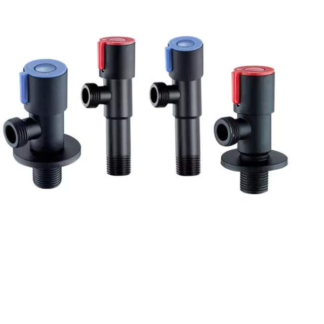 Valve de Plomberie Prise  Robinets Noirs Accessoire de Valve D'angle de Douche