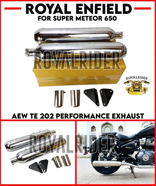 Royal Enfield AEW TE 202 PERFOMANCE EXHAUST For Super Meteor 650