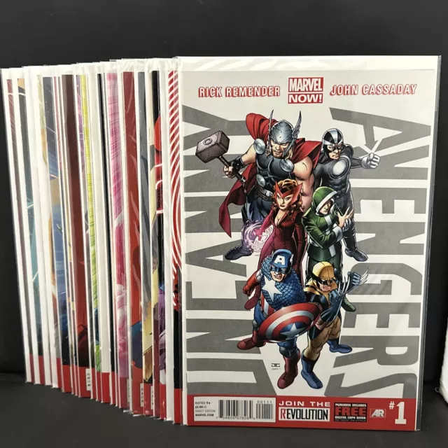 UNCANNY AVENGERS 2012 #’s 1-25 COMPLETE SET LOT FULL RUN X-MEN RICK REMENDER