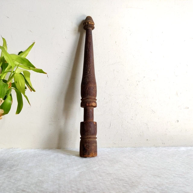 Vintage Old Handcrafted Wooden Wall Hook Hanger Rare Decorative Collectible W302 3