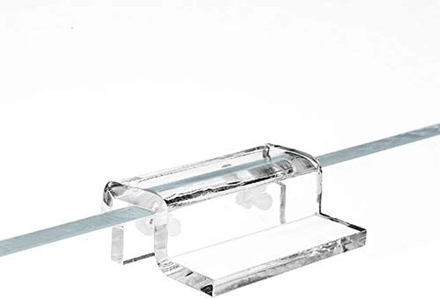Hffheer 4Pcs Aquarium Lid Clips Acrylic Fish Tank Cover Clip Glass Cover Holder