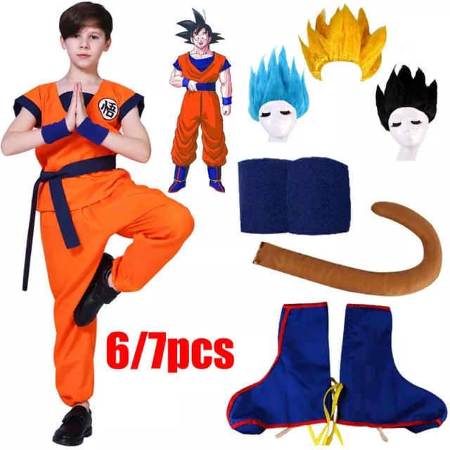 Boys Dragon Ball Z Goku Cosplay Costume Kids Child Dragonball Gohan Outfit Anime