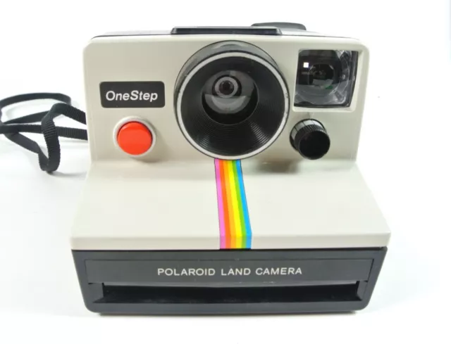 VINTAGE Polaroid SX-70 One Step Rainbow Instant Land Camera Tested Working VGC!!