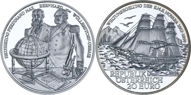 Austria: 20 Euro silver 2004 (Novara) - Proof