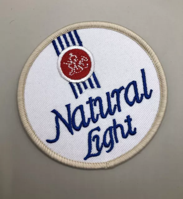 Natural Light Anheuser Busch Beer Iron On Patch 3”