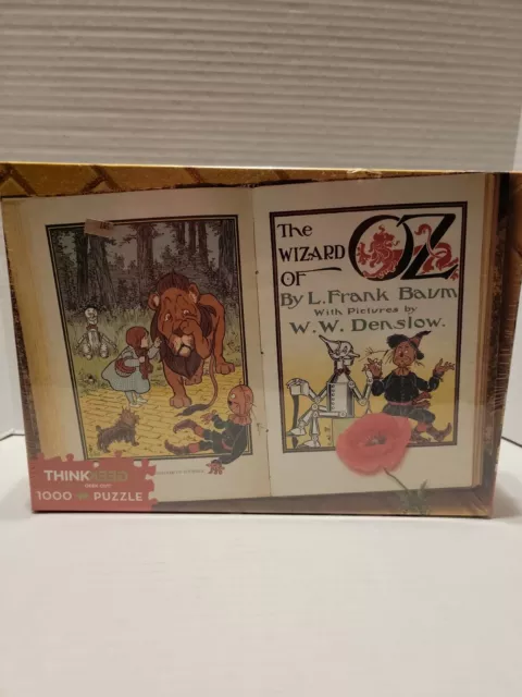 1000pc Puzzle Think Geek - Wizard Of Oz Book Novel W.W. Denslow Art Illustration