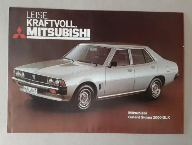 Mitsubishi Range Brochure c.1978 - Lancer  Sigma  Celeste  Sapporo Coupe